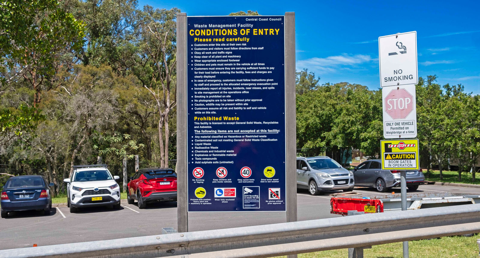 Eucalyptus sustainable outdoor signage model for public spaces