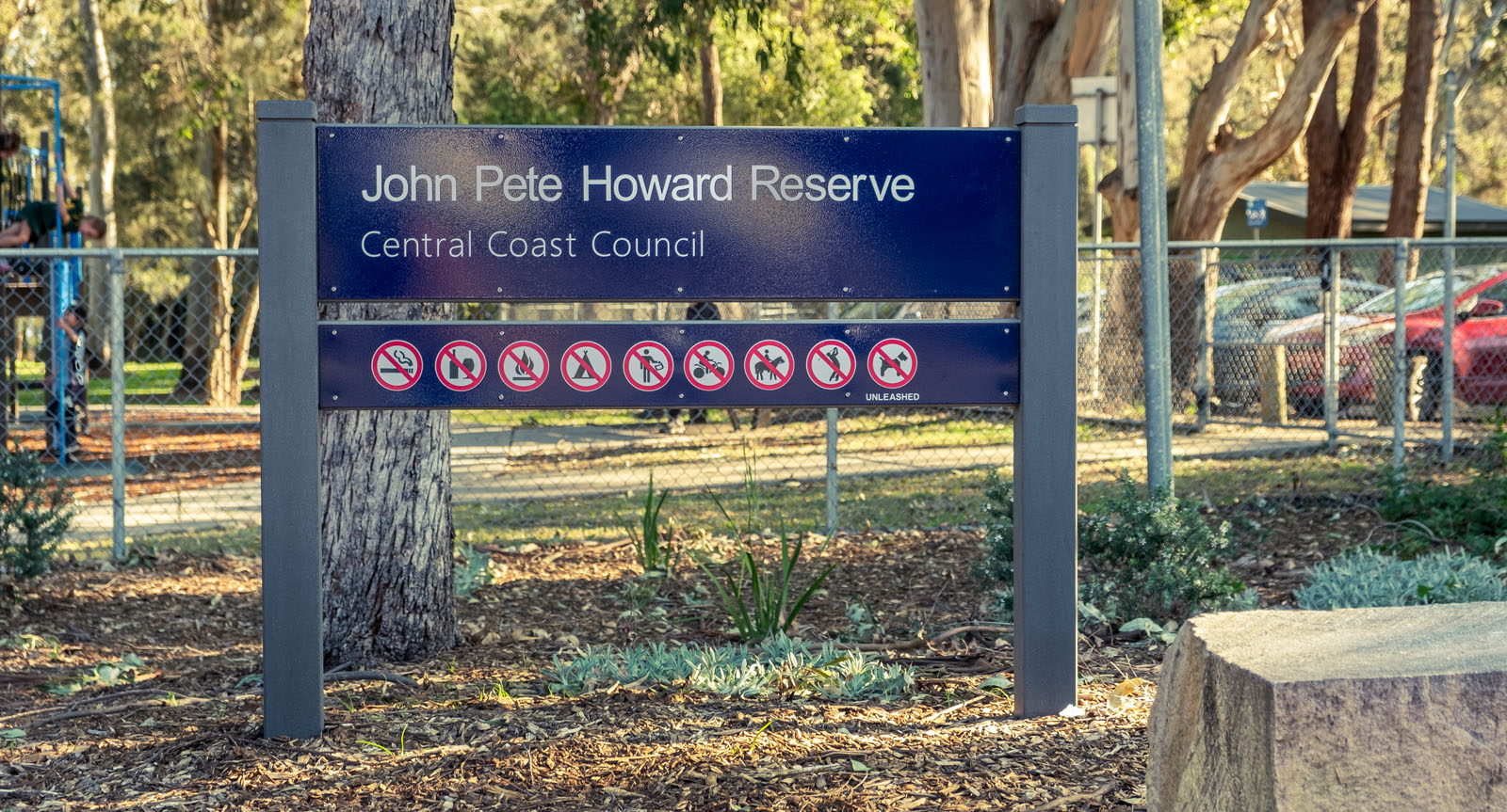 Grevillea Australian-made durable signage structure for councils and parks